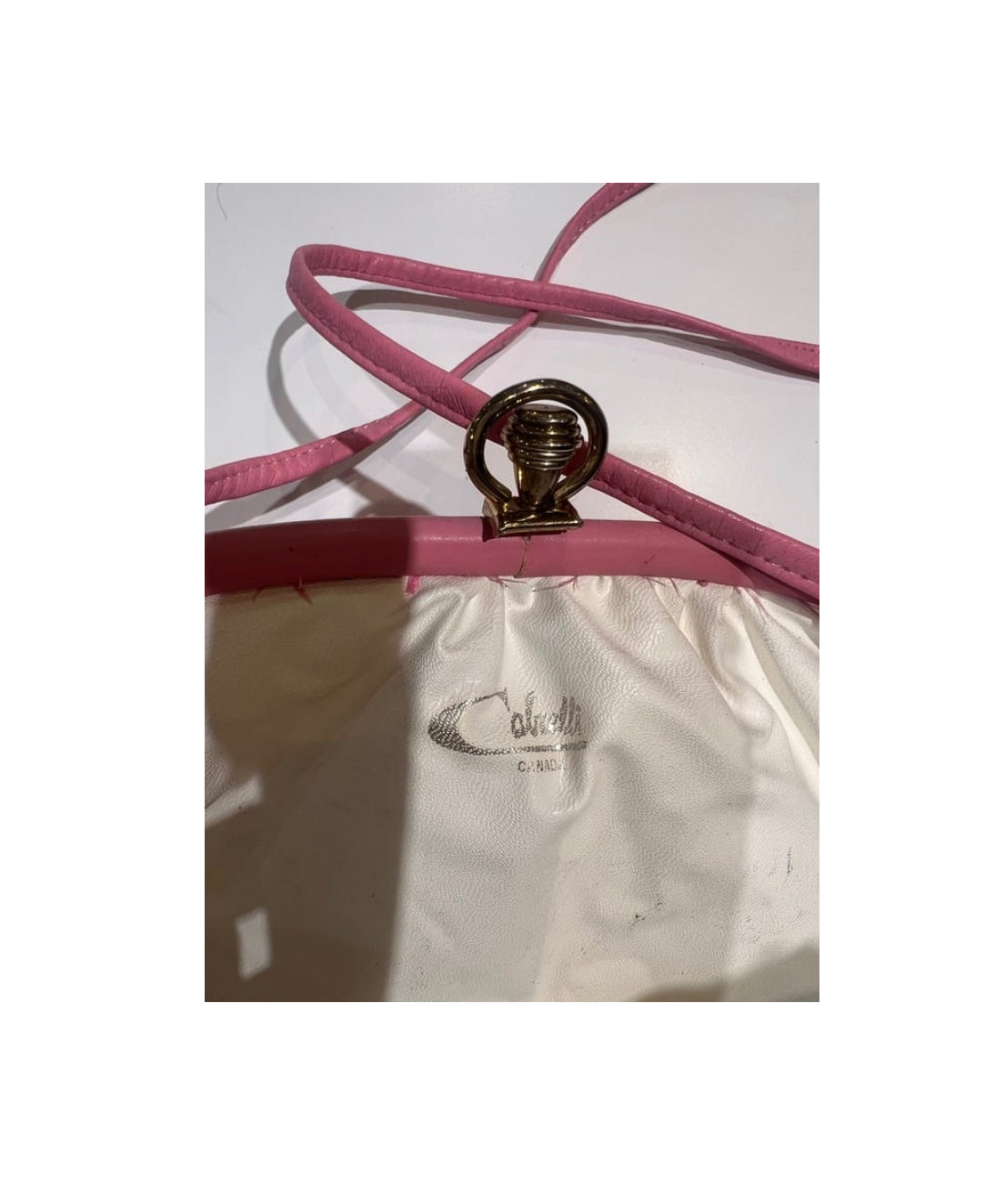 Vintage Caldelle Canada Pink Frame Purse