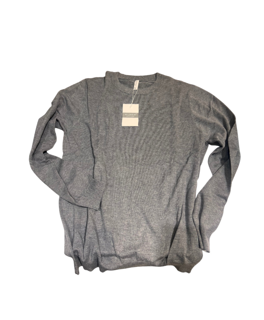 Heather Grey Lightweight Knit Sweater — Size L (MLANM)