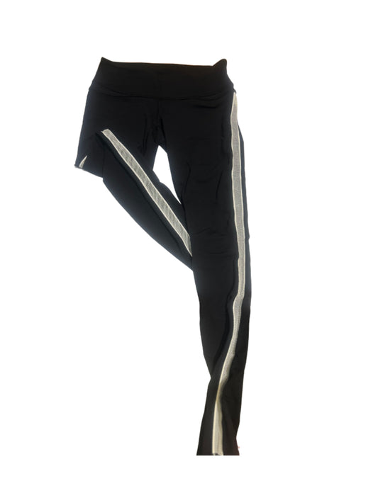 Lululemon Black Mesh Panel Leggings – Size 6